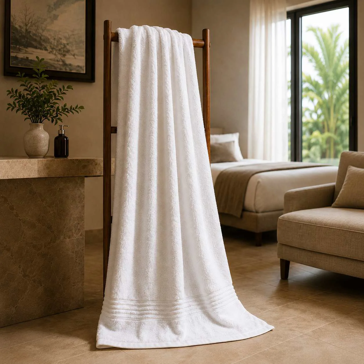 Otel Banyo Havlusu 90x150 cm - 650 gr 20/2 Ring İplik