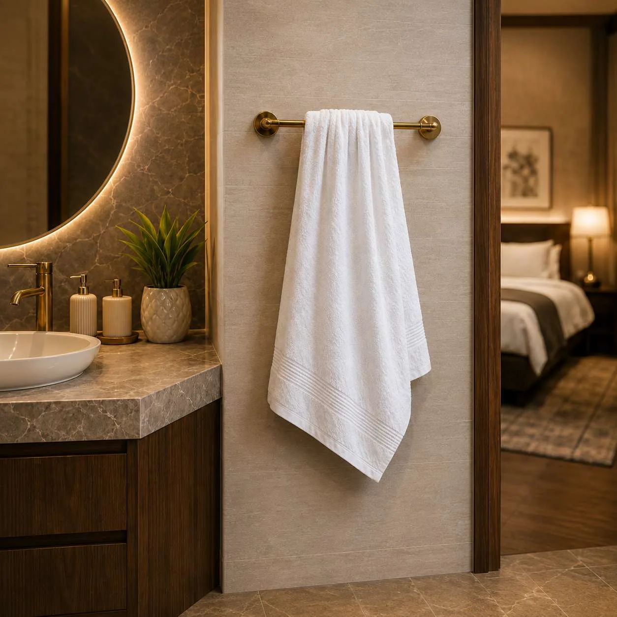 Otel El Havlusu 50x90 cm - 250 gr 20/2 Ring İplik