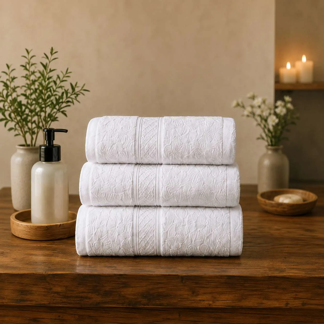 Otel El Havlusu 50x90 cm - 200 gr 16/1 Pamuk-Polyester
